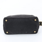 Prada Canapa 2-Way Shoulder Bag Crossbody Hand Tote Black — view 7