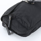 Prada White Tag Tessuto Nylon Triangle Logo Leather Shoulder Bag Messenger — view 6