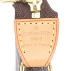 Louis Vuitton Monogram Mini Pochette Accessoires Leather Handbag Tote — view 8
