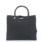 Gucci Bamboo Leather Tote Shoulder Hand a 4 Black