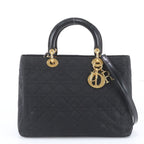 Dior Cannage Leather 2-Way Shoulder Bag
