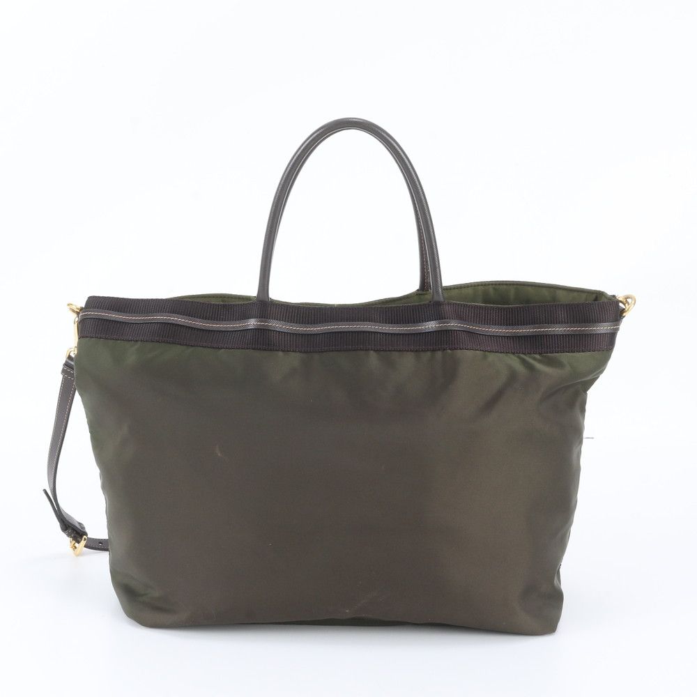 Prada Tessuto Nylon Leather 2-Way Shoulder Bag Crossbody — view 4
