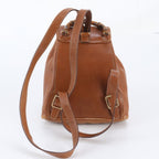 Gucci Vintage Bamboo Leather Backpack Shoulder Bag — view 3
