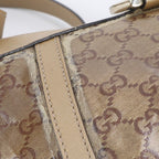 Gucci GG Crystal Abbey Leather Shoulder Bag Crossbody Brown — view 8