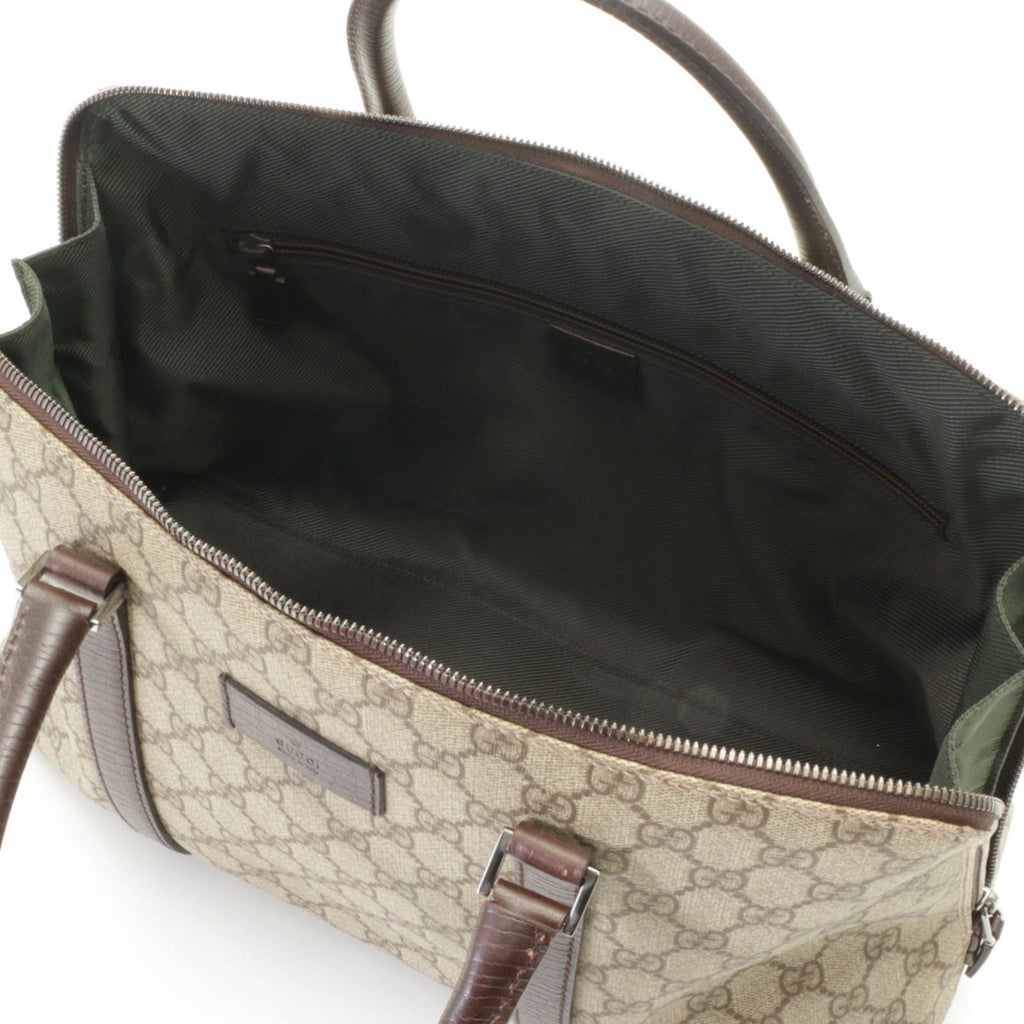 Gucci GG Supreme Handbag Beige Dark Brown — view 7