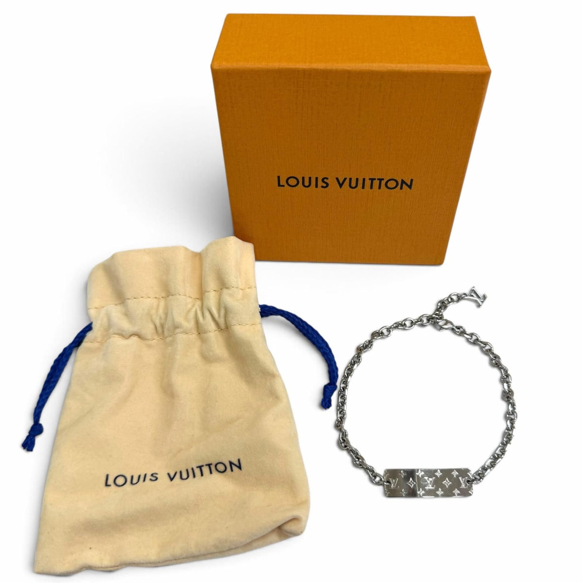 Louis Vuitton Bracelet Monogram Gold Silver — view 2