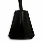Hermes Leather Kelly Watch Clochette Necklace Black