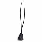 Hermes Leather Kelly Watch Clochette Necklace Black — view 4