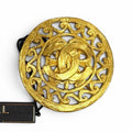 Chanel Vintage 95A CC Logo Brooch Gold