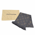 Louis Vuitton Logomania Scarf Shine Wool Silk Blend Glee — view 2
