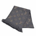 Louis Vuitton Logomania Scarf Shine Wool Silk Blend Glee