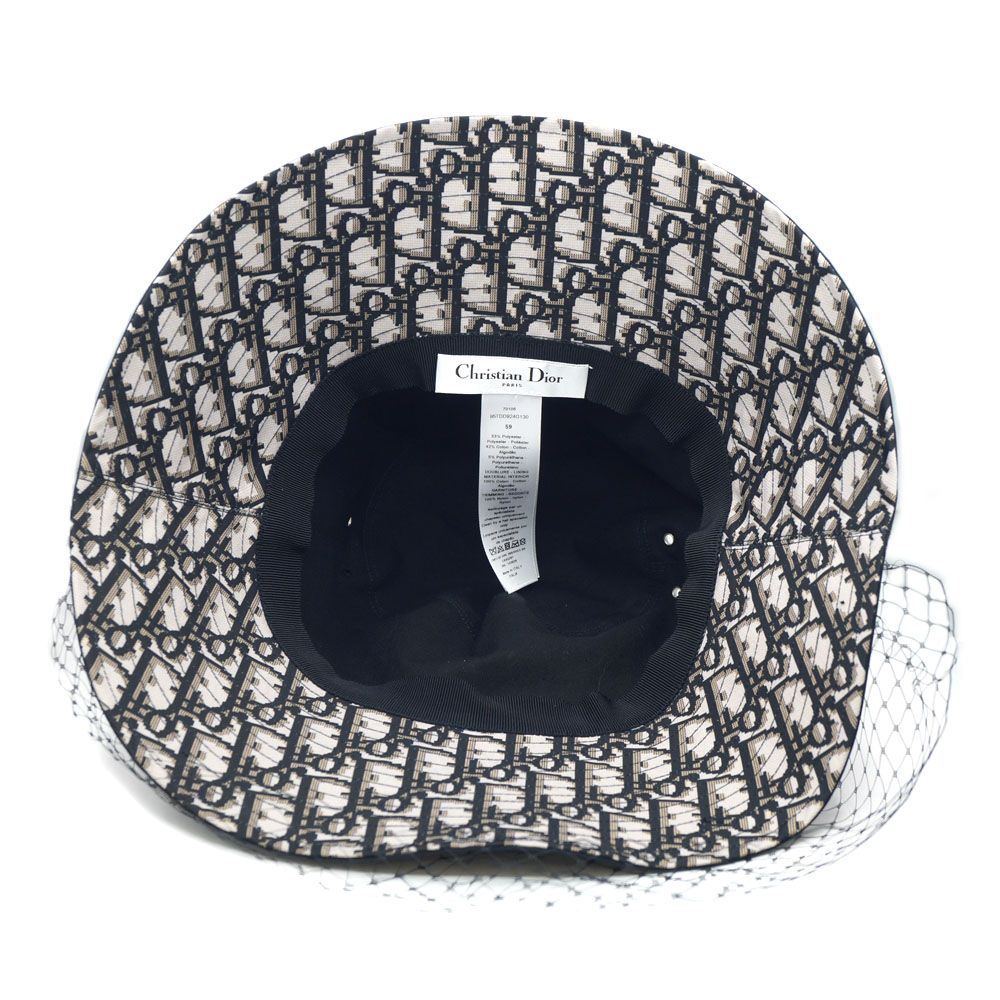 Dior Bob Hat Oblique Teddy-D Bucket Hat Black — view 4