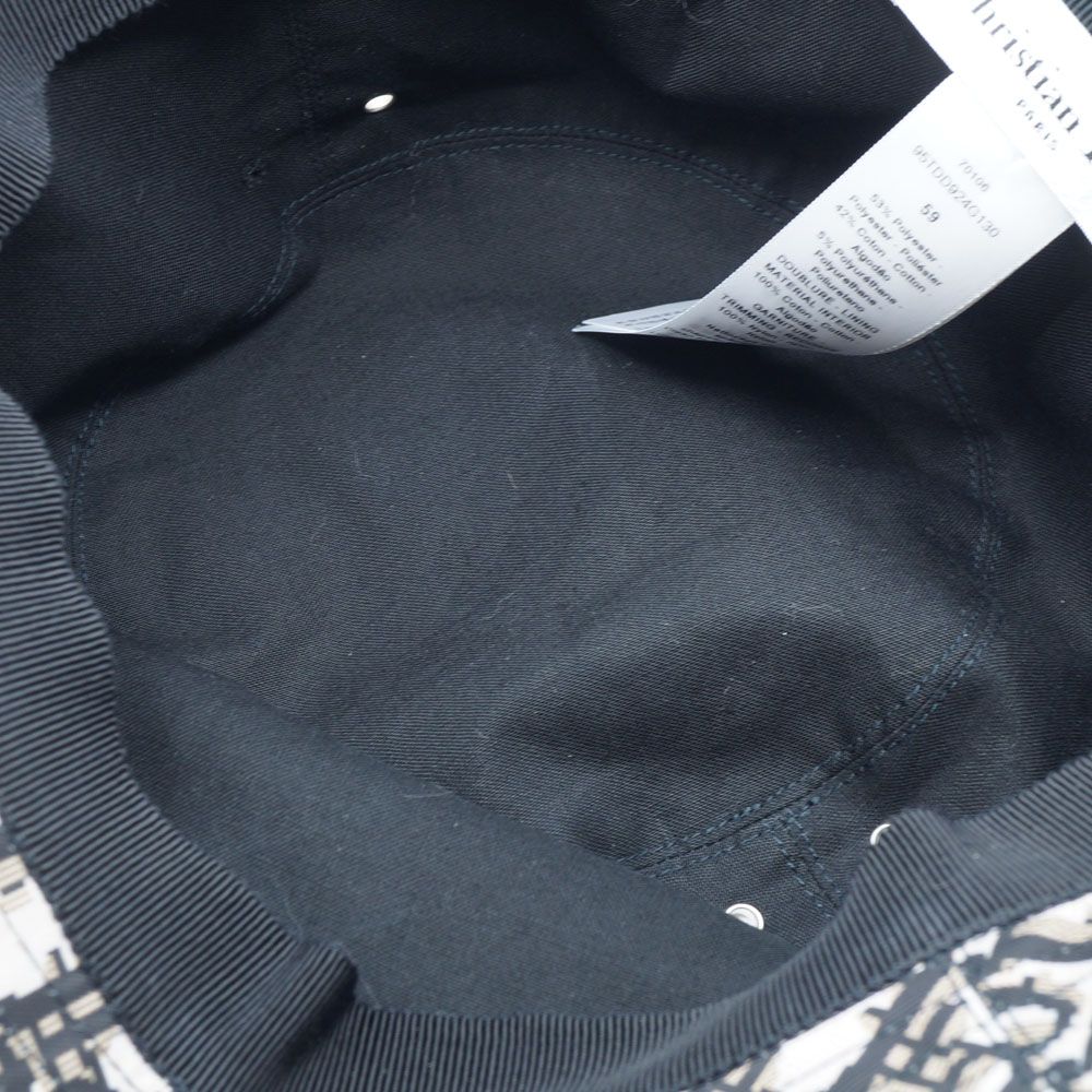 Dior Bob Hat Oblique Teddy-D Bucket Hat Black — view 6