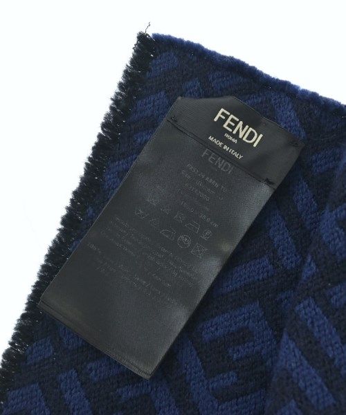 Fendi Shawl Scarf Navy — view 4