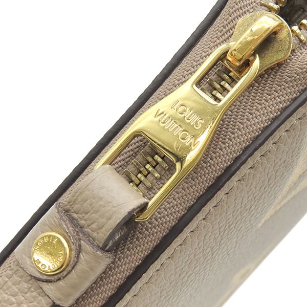 Louis Vuitton Wallet Zippy Monogram Empreinte Tourterelle Cream Gold Zip Around — view 7