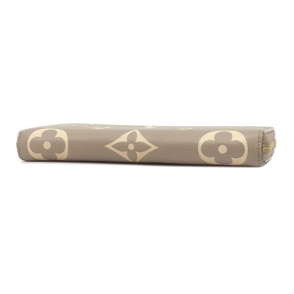 Louis Vuitton Wallet Zippy Monogram Empreinte Tourterelle Cream Gold Zip Around — view 3