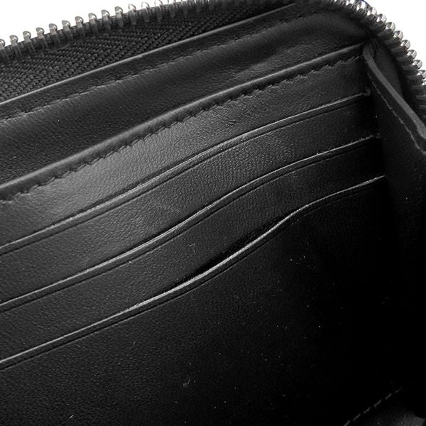 Louis Vuitton Wallet Zippy Monogram Mahina Noir Silver Black Zip Around — view 8