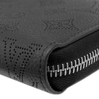 Louis Vuitton Wallet Zippy Monogram Mahina Noir Silver Black Zip Around — view 4