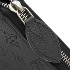 Louis Vuitton Wallet Zippy Monogram Mahina Noir Silver Black Zip Around — view 5