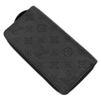 Louis Vuitton Wallet Zippy Monogram Mahina Noir Silver Black Zip Around — view 2