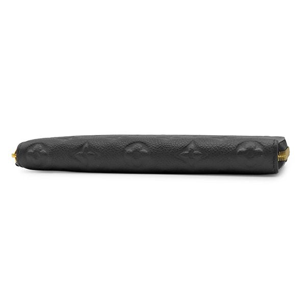 Louis Vuitton Wallet Portefeuille Clemence Monogram Empreinte Noir Gold Black — view 3