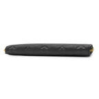 Louis Vuitton Wallet Portefeuille Clemence Monogram Empreinte Noir Gold Black — view 3