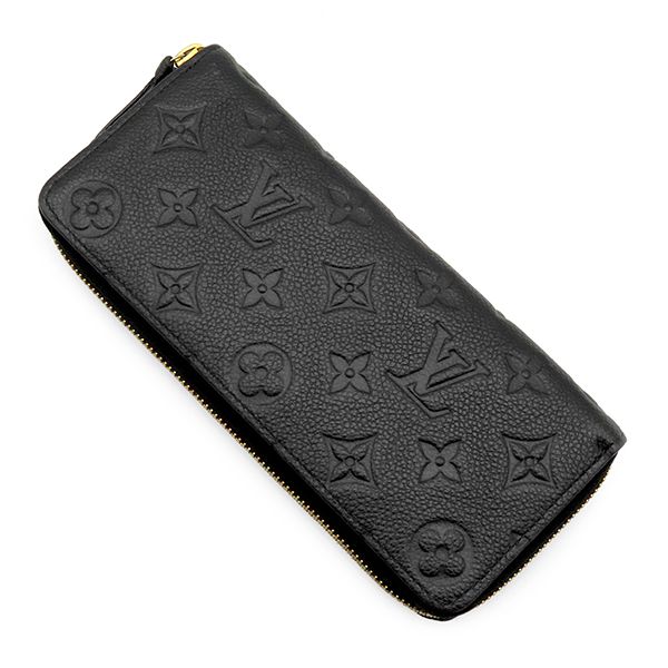 Louis Vuitton Wallet Portefeuille Clemence Monogram Empreinte Noir Gold Black — view 2