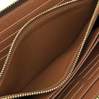 Louis Vuitton Wallet Zippy Monogram Canvas Gold Brown Zip Around — view 7