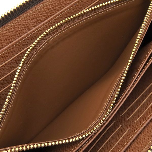 Louis Vuitton Wallet Zippy Monogram Canvas Gold Brown Zip Around — view 7