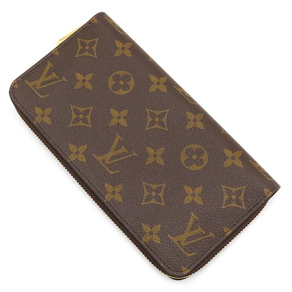 Louis Vuitton Wallet Zippy Monogram Canvas Gold Brown Zip Around — view 2