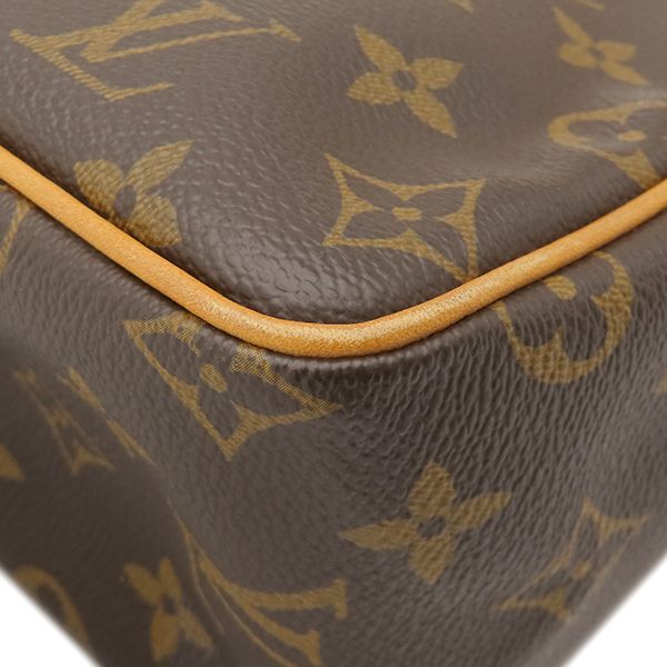 Louis Vuitton Shoulder Bag Viva-Cite PM Monogram Canvas Gold Brown Red Pochette — view 4