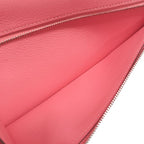 Hermes Wallet Dogon Long Evercolor Rose Azalea Silver Bifold — view 7