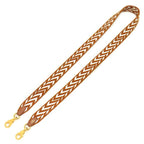 Hermes Shoulder Strap Bandouliere Sangles Zigzag Swift Toile Gold White Silver — view 2