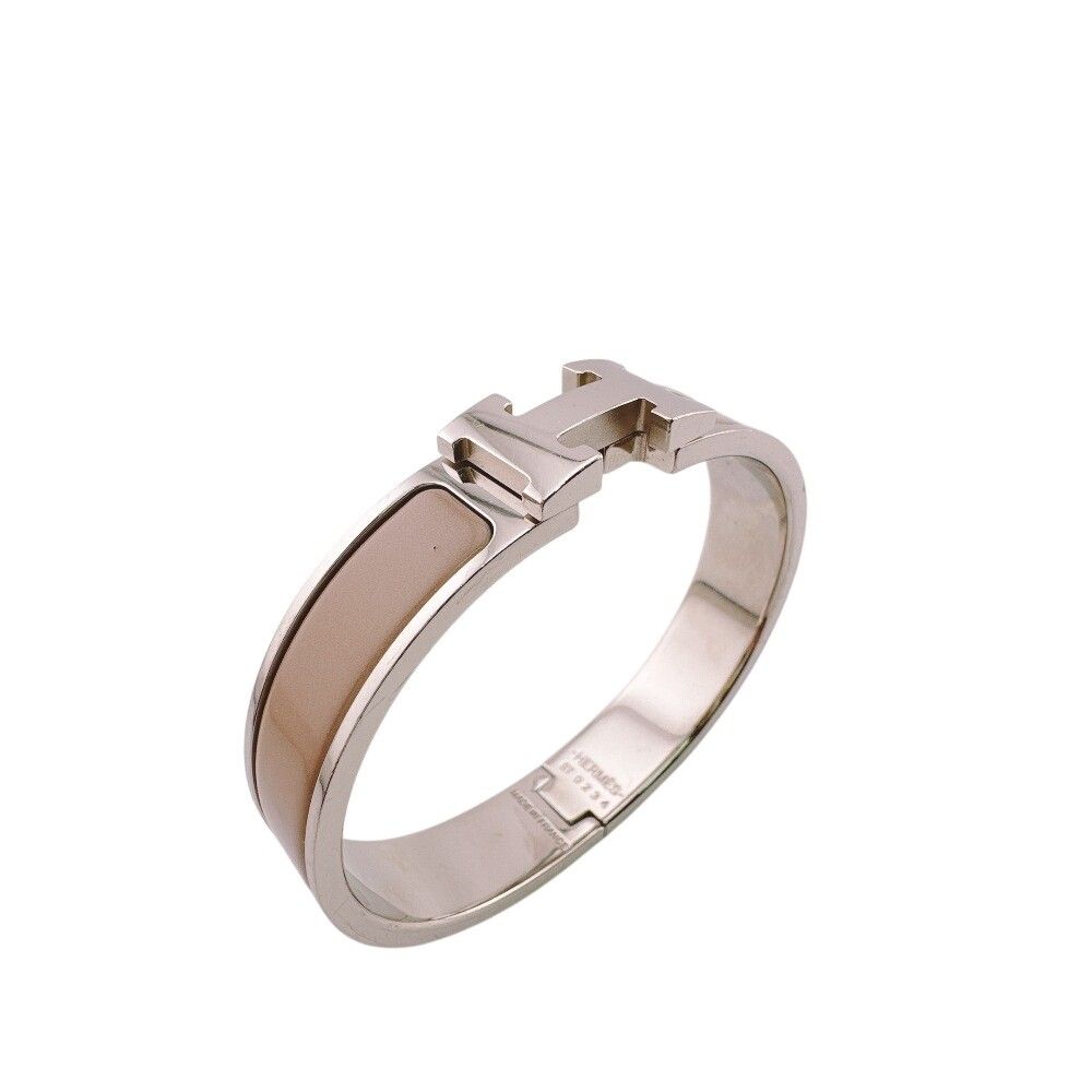 Hermes Clic H Bangle Silver Bracelet