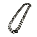 Louis Vuitton Collier LV Chain Links Monogram Metal Necklace Silver
