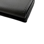 Fendi O'lock FF Logo Leather Trifold Wallet Compact Gray — view 5