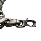 Louis Vuitton Collier LV Chain Links Monogram Metal Necklace Silver — view 4