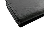 Fendi O'lock FF Logo Leather Trifold Wallet Compact Gray — view 4