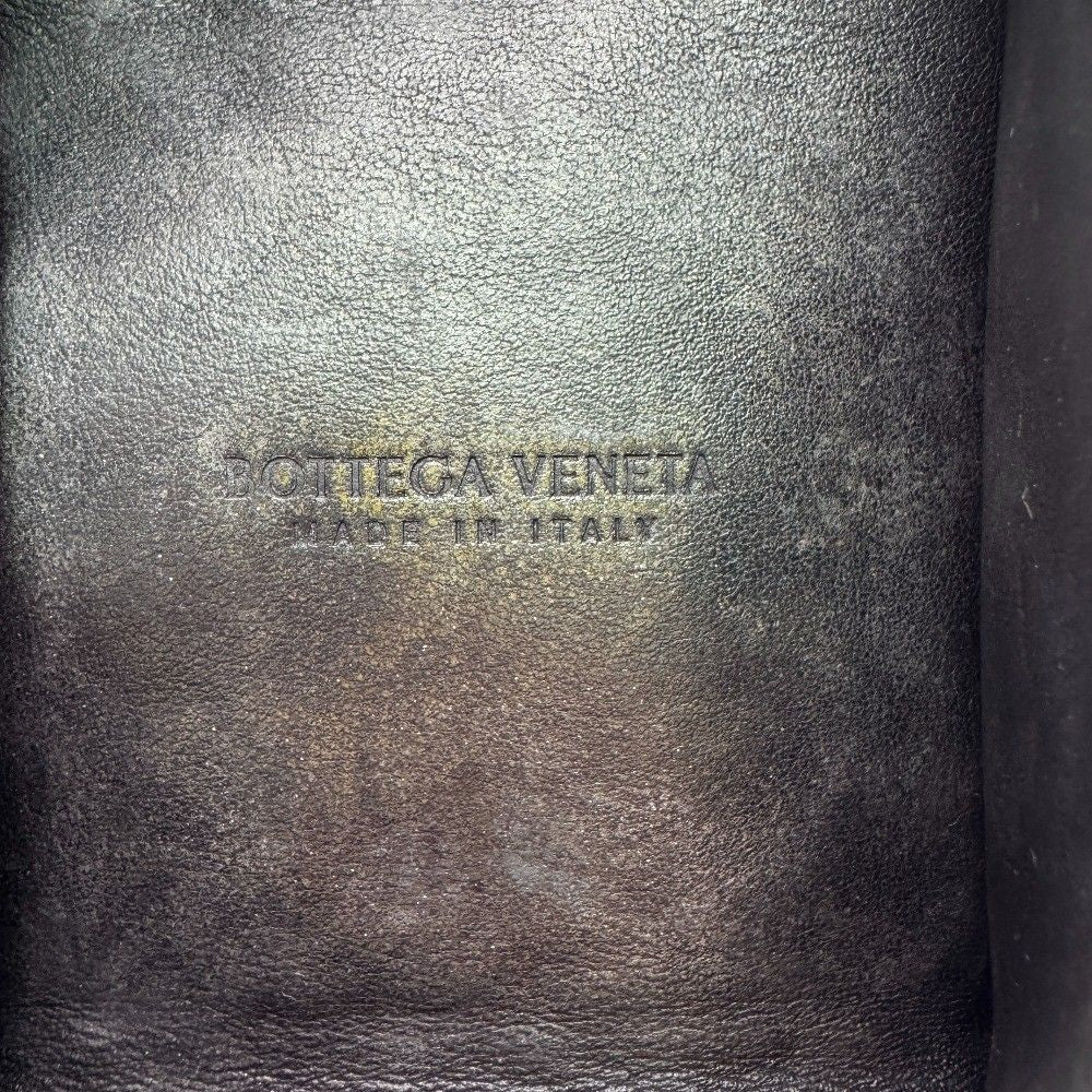 Bottega Veneta Maxi Intrecciato Leather Coin Purse Black Compact Wallet Reactive — view 8