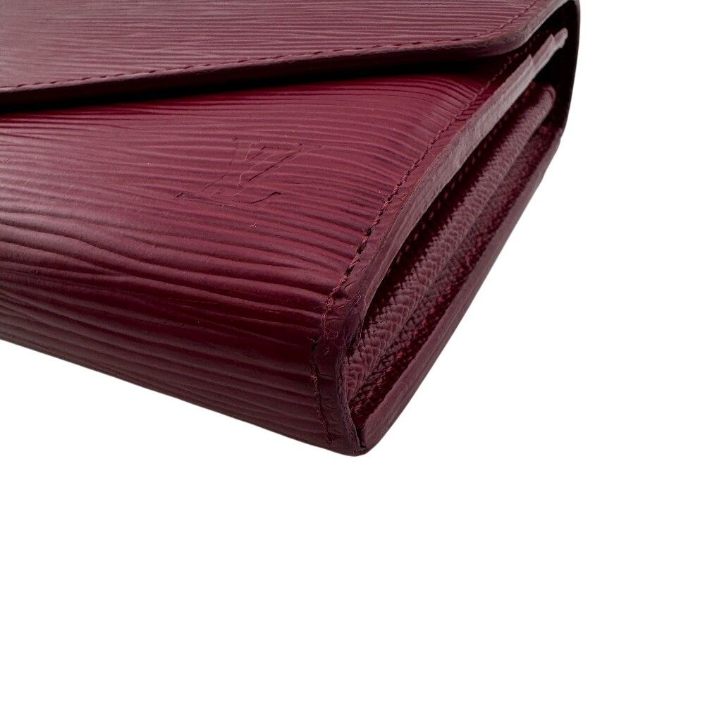 Louis Vuitton Portefeuille Sarah Epi Wallet Pink Fuchsia Silver Flap Style — view 3