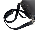 Dior CD Logo Shoulder Bag CD Leather Black — view 2