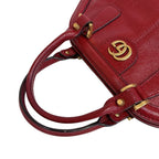 Gucci Liber Top Handle Medium Bag Leather Red Handbag — view 2