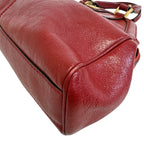 Gucci Liber Top Handle Medium Bag Leather Red Handbag — view 4
