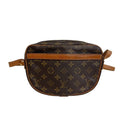 Louis Vuitton Jeune Fille PM Monogram Leather Shoulder Bag Brown