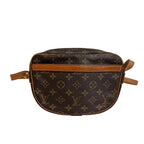 Louis Vuitton Jeune Fille PM Monogram Leather Shoulder Bag Brown