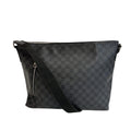 Louis Vuitton Mick MM Damier Leather Shoulder Bag Black