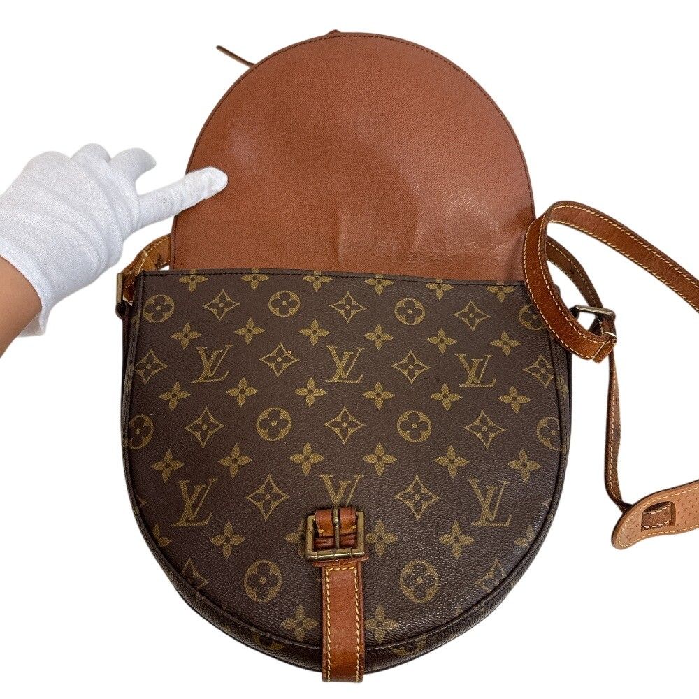Louis Vuitton Chantilly GM Monogram Shoulder Bag Crossbody Brown — view 5