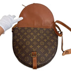 Louis Vuitton Chantilly GM Monogram Shoulder Bag Crossbody Brown — view 5