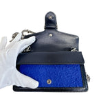 Gucci Dionysus Wool Leather Chain Shoulder Bag Blue — view 5