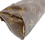 Louis Vuitton Mini Speedy Monogram Canvas Handbag Brown — view 3